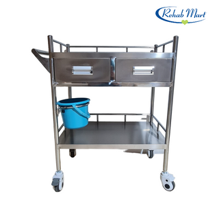 Trolley Dressing  Instrument w 2-Drawers BT125-2L-xx