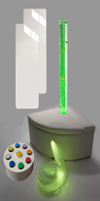 Bubble tube with sofa platform