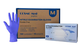 Cosmo Med Powder-Free ﻿﻿﻿﻿﻿﻿﻿﻿﻿﻿﻿Soft Nitrile Gloves