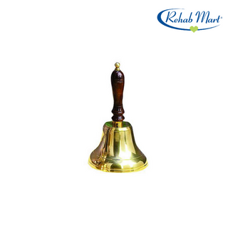 Bell with WOODEN Long Handle-7cm