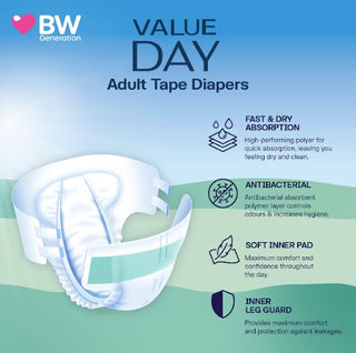 BW Value Day Diapers L 10's (C8) - CTN - Image 5