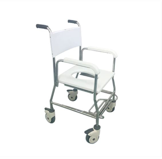 Deluxe Stainless Steel Shower Commode – Rehab Mart Singapore
