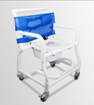 DuraLife Premium Extra-Wide Plastic Commode-Shower Chair