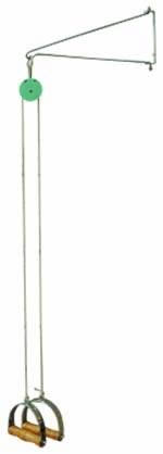 Simple-Pulley Training Device Wall-mounted