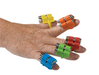 Fingerweight Finger Exercisers Colour Coded