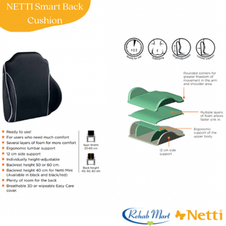 Netti Smart Back Cushion 3D (45x60cm) - Image 3