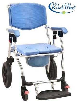 LIFEPLUS 697B FOLDABLE ALUMINIUM COMMODE