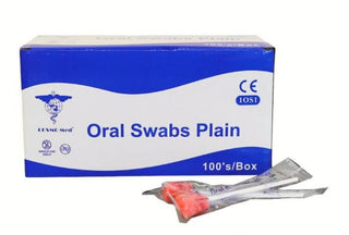 Oral Swab 100s/Box, Pink