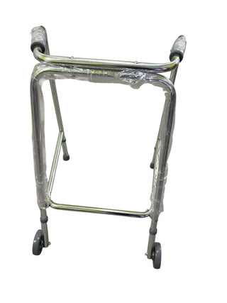 Walker with front of small wheel