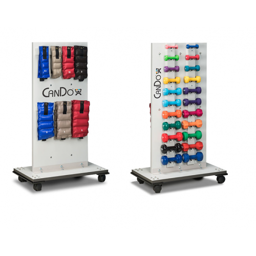 CanDo Mobile Weight Rack with Accessories