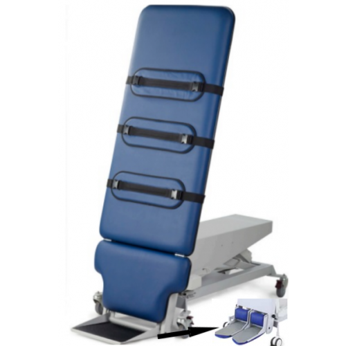 Tilt Table (710 wide) Healthtec-Double Section - Split Footplates