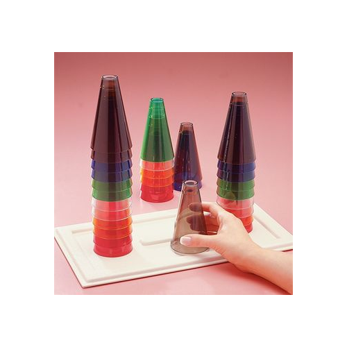 Rolyan® Stacking Cones with Wooden Base 1498