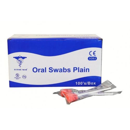 Oral Swab Pink Untreated Box of 100s