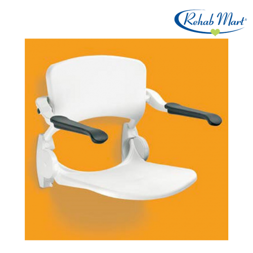 Shower Seat w/ Armrest & Backrest LI2203.2006-02 Linido