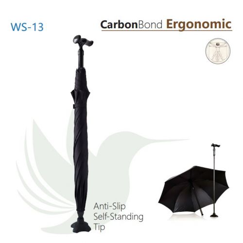 CarbonBond Ergonomic Umbrella Walking Cane 