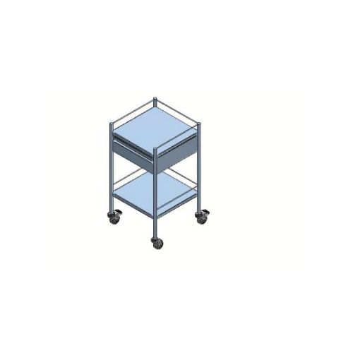 ONE DRAWER TROLLEY 46 x 46 x 86cm WITH  2 BRAKES