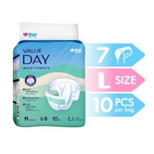 BW Value Day Diapers L 10's (C8) - CTN