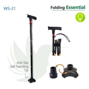 Agegracefully - Folding  Essential Walking Stick 